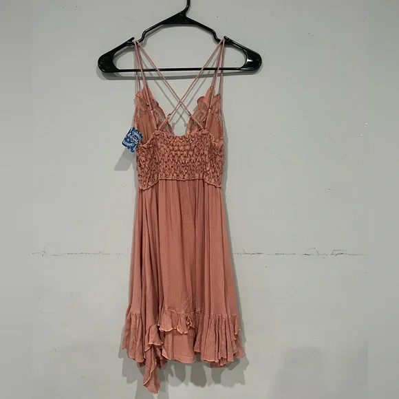 ❤️NWT Free People Adella dusty pink dress - Picture 8 of 8